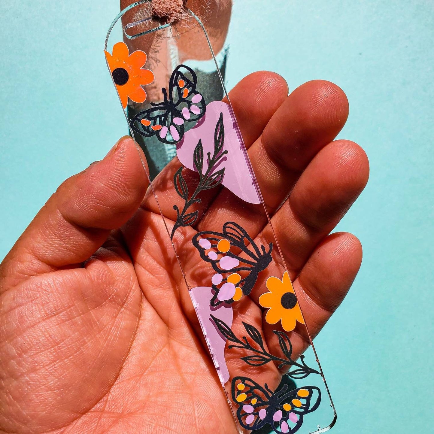 Acrylic Butterfly Bookmark- Clear